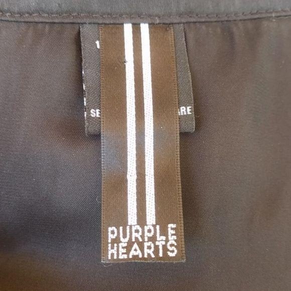 Purple Hearts Black V-Neck Sleeveless Dress Sz S - Picture 5 of 7